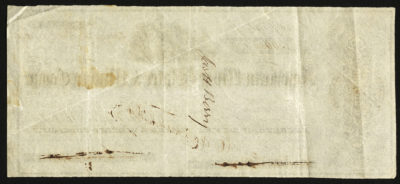 Backside shows a signature
